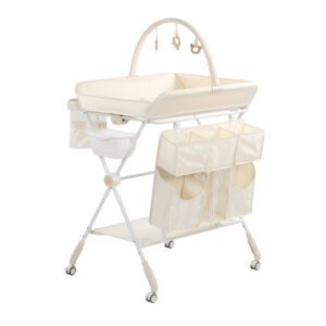 Foldable Diaper Changing Table –  Light khaki Forest