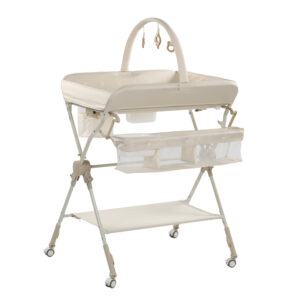 No Assembly Diaper Changing Table - L.Khaki